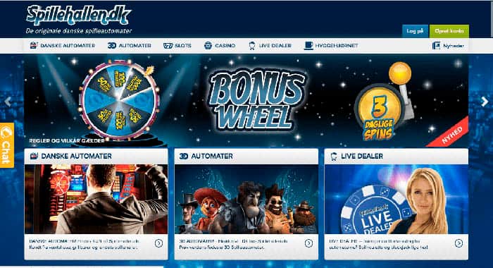 Spil alle de danske spilleautomater hos Spillehallen. Brug vores bonuskode og spil for rigtige penge og ekstra spins helt gratis.